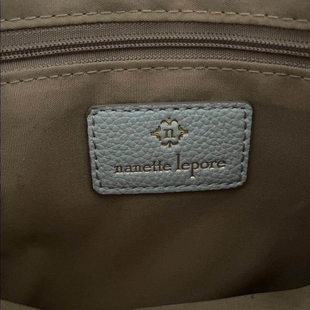 Nanette Lepore Cream and Gray Patterned Crossbody Purse NWOT - Picture 8 of 14